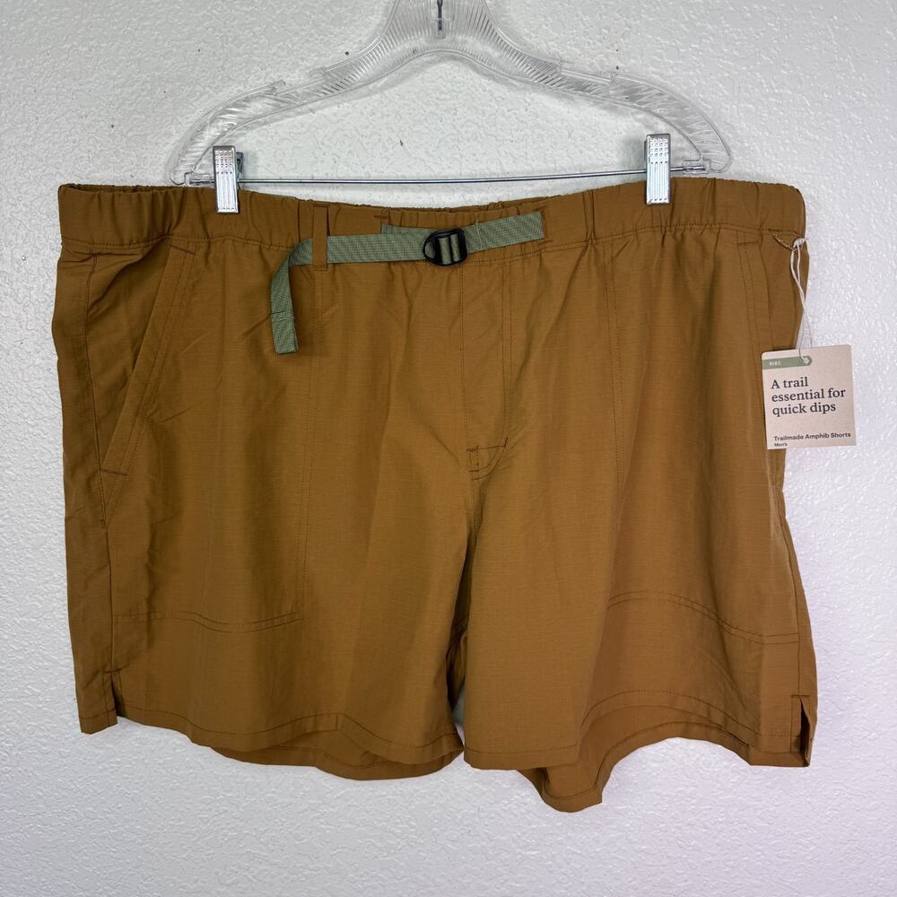 REI Trail Made Amphib Shorts Mens 2XL Belted Ripstop Hiking Swim UPF 50 XXL NEW